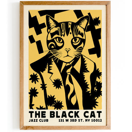 The Black Cat Jazz Club Poster