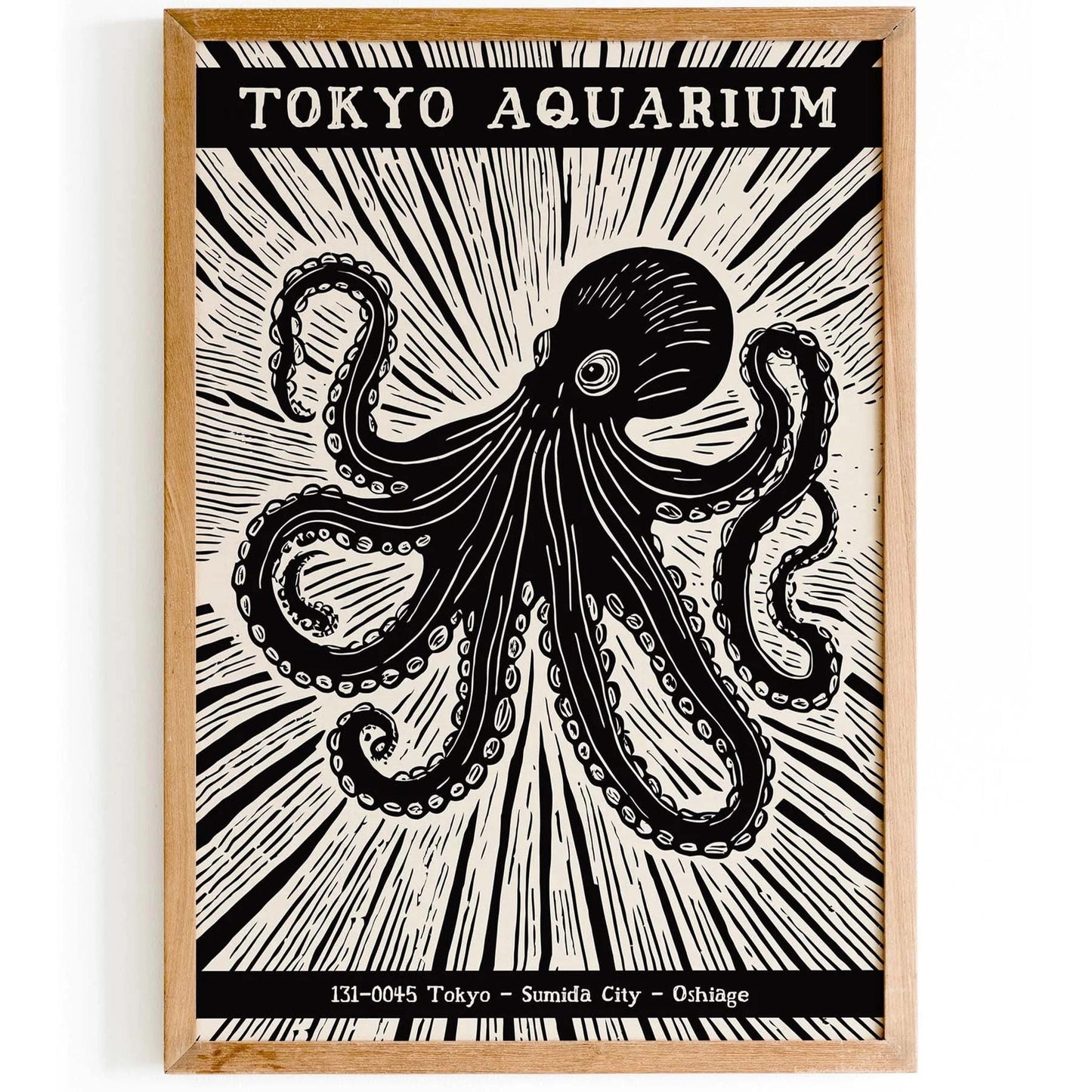 Tokyo Aquarium Octopus Poster