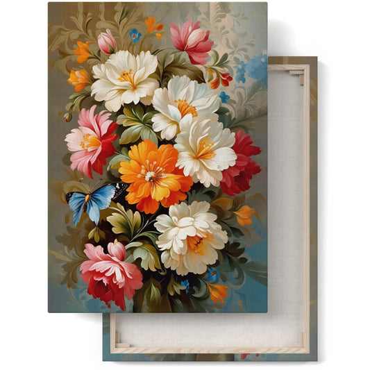 Eclectic Victorian Botanical Canvas Art