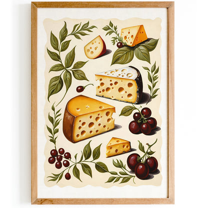 French Gourmet Cheese Poster