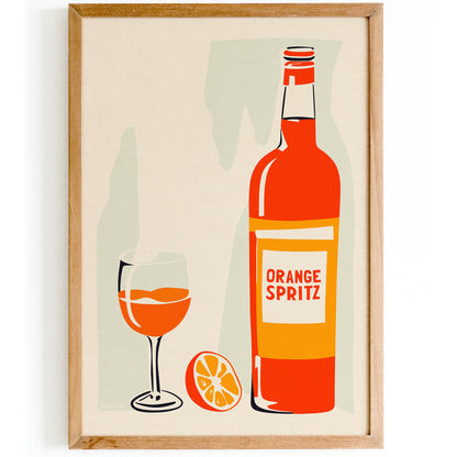 Orange Spritz Drink Poster - Italia 1989