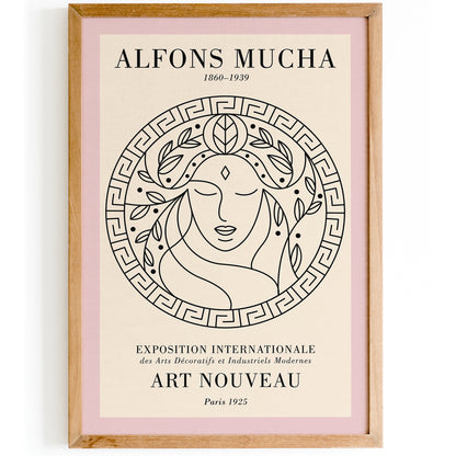 Alfons Mucha Art Nouveau Exhibition Poster