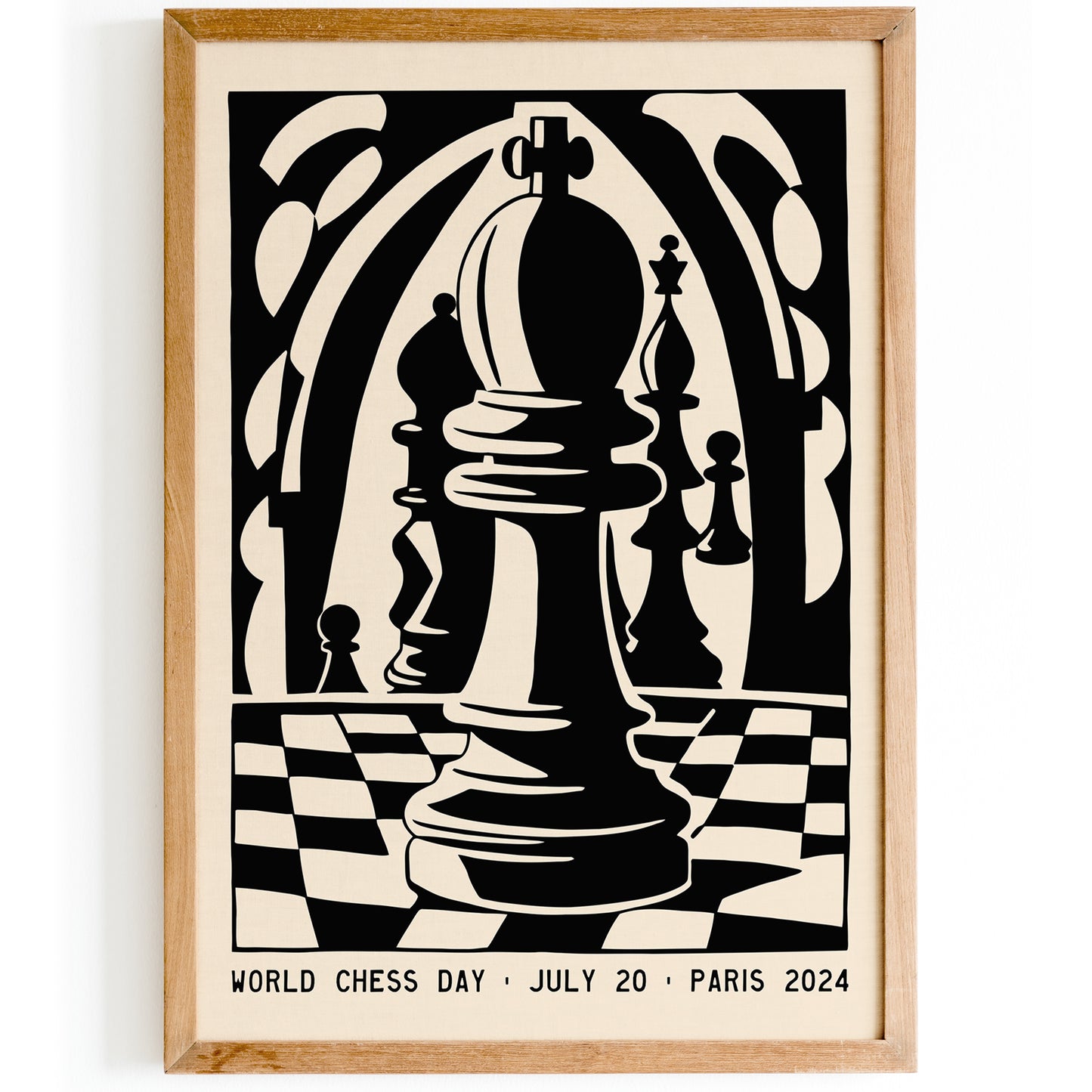Paris 2024 World Chess Day Poster