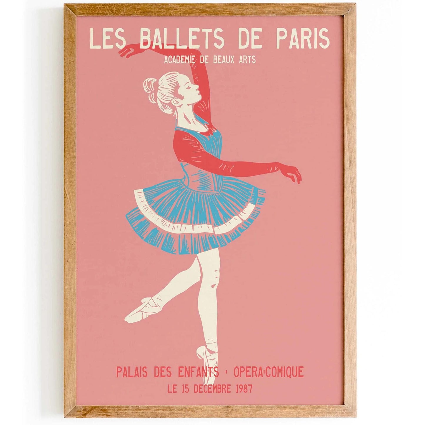 Vintage Ballet Performance Poster