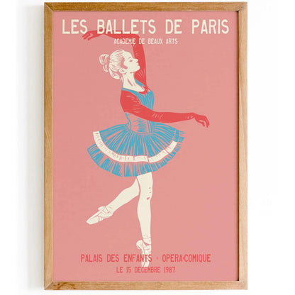 Vintage Ballet Performance Poster