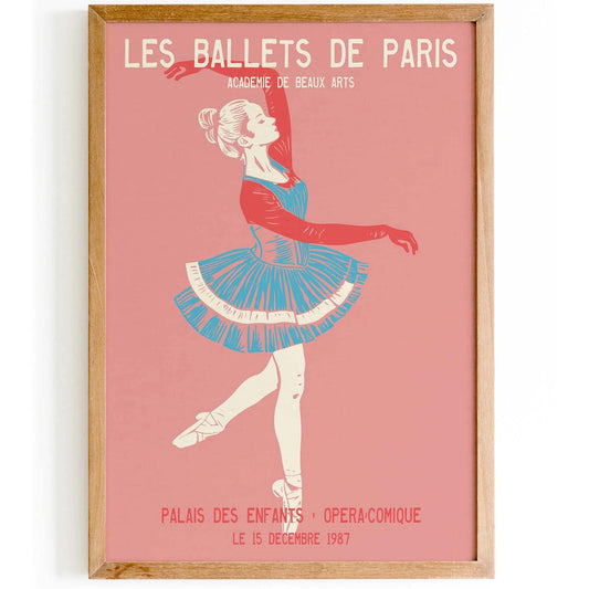 Vintage Ballet Performance Poster