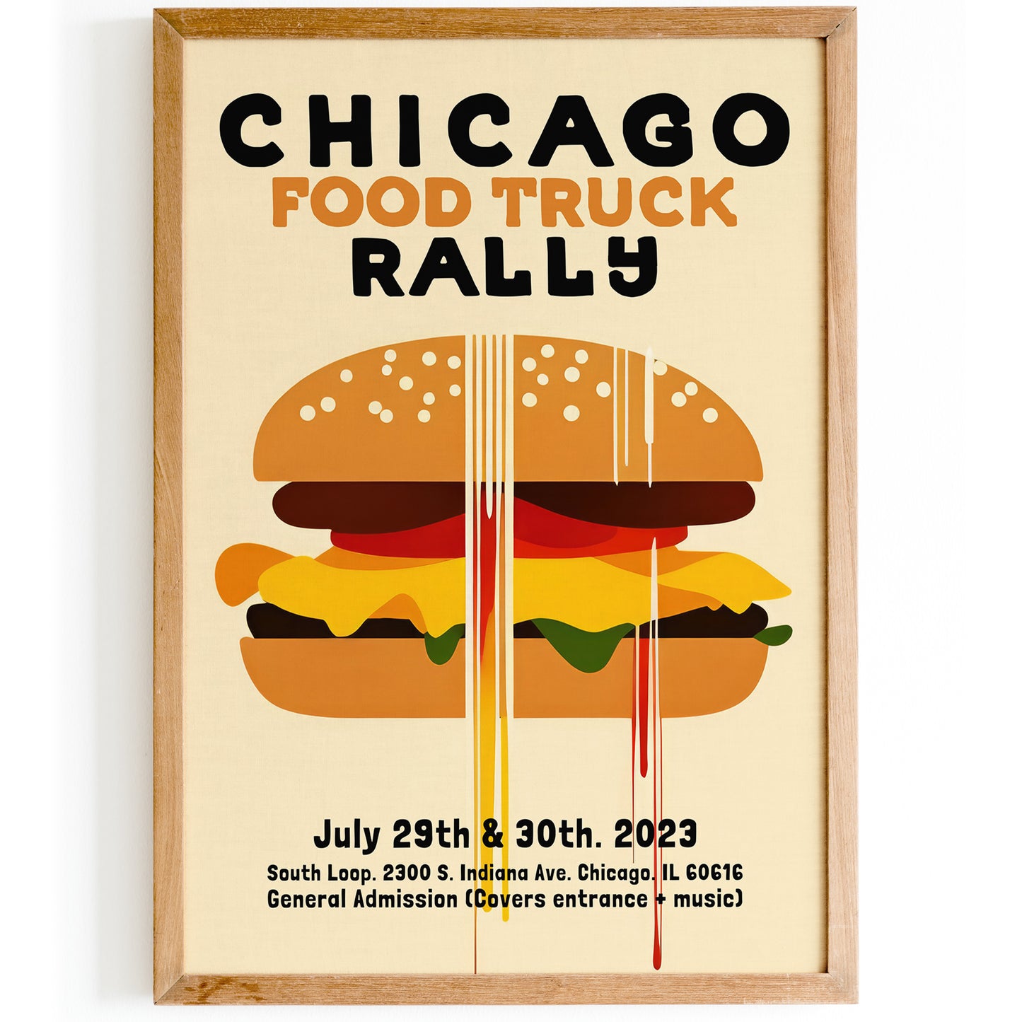 Chicago Food Truck Poster Reproduction