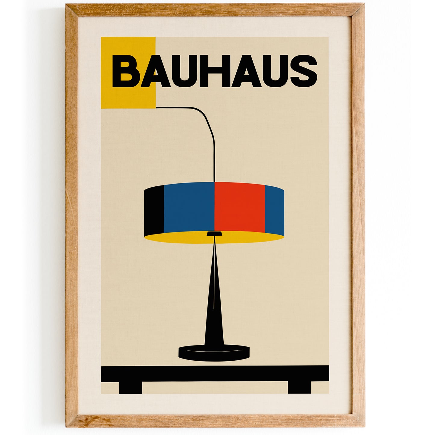 Bauhaus Lamp Minimalist Print