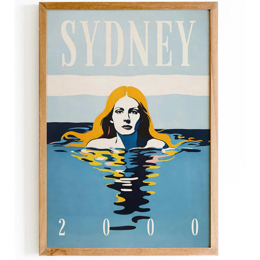 Sydney 2000 Swimmer Poster Print