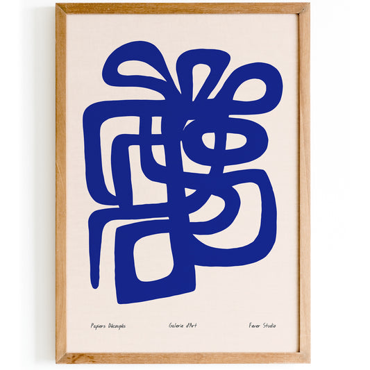 Fever Studio Blue Abstract Poster
