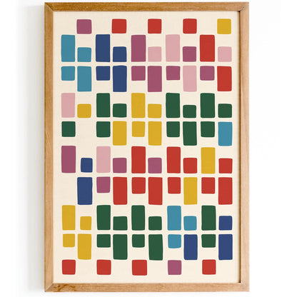 Mid Century Modern Abstract Poster