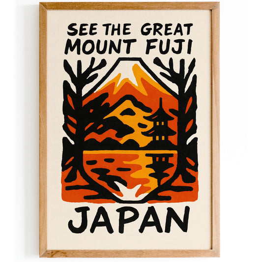 Mount Fuji Japan Poster Print