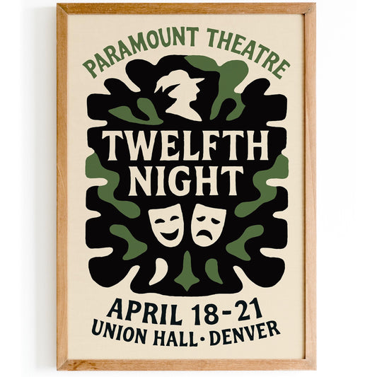 Twelfth Night Theatre Poster