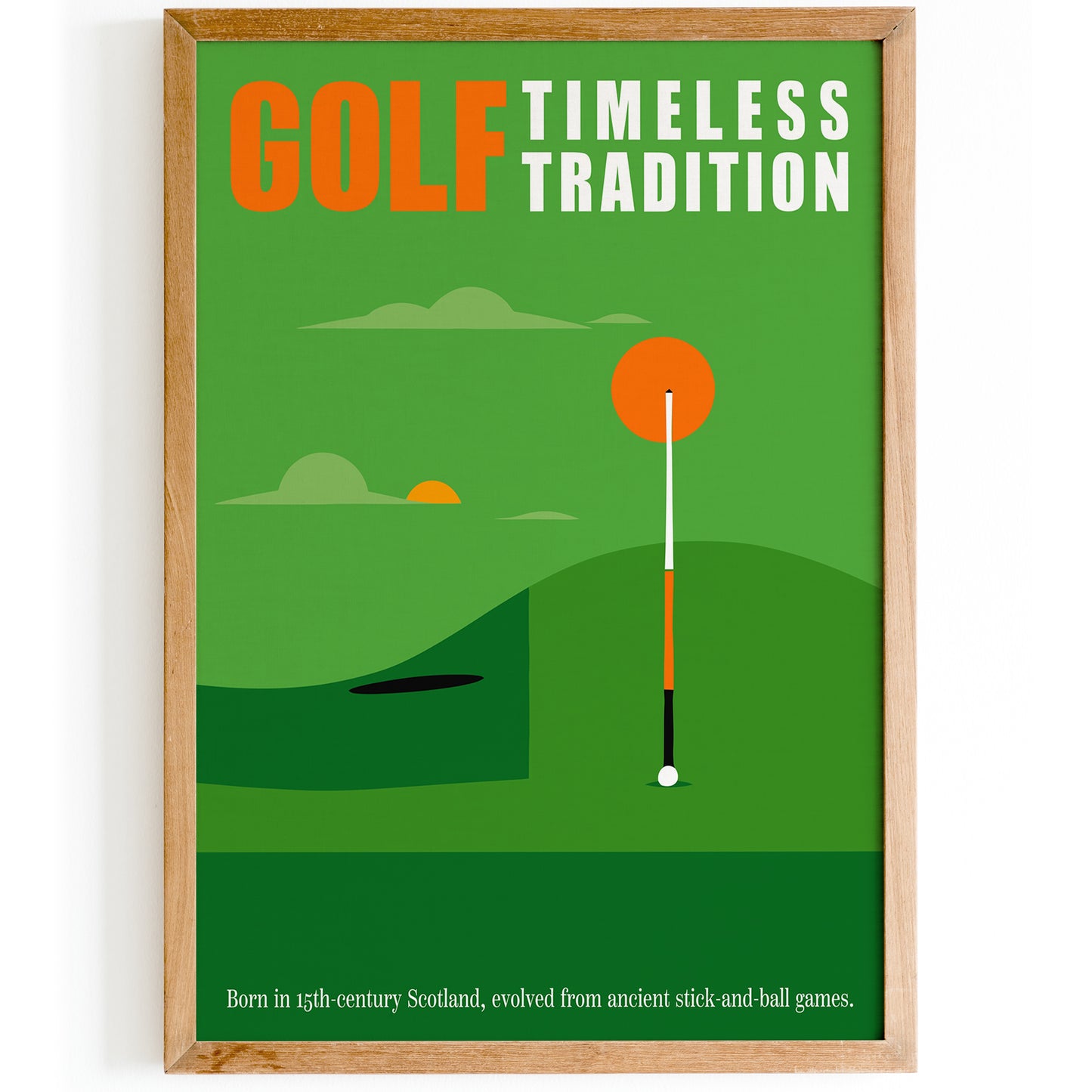 Minimal Golf Quote Poster