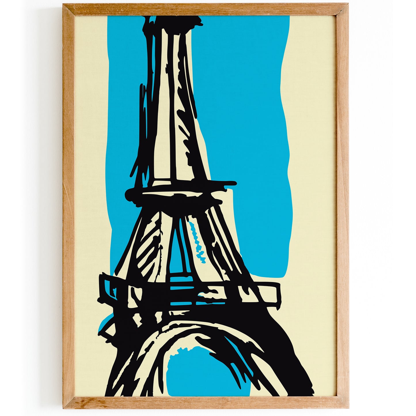 Retro Eiffel Tower Art Print