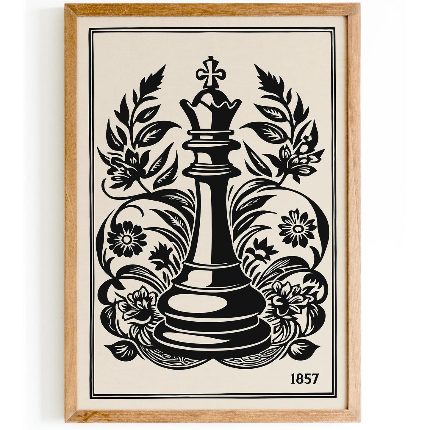 First American Chess Congress 1857 Vintage Poster