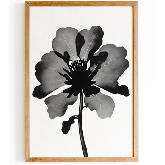 Floral Ink Scandinavian Poster