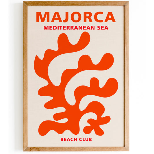 Majorca Beach Club Poster