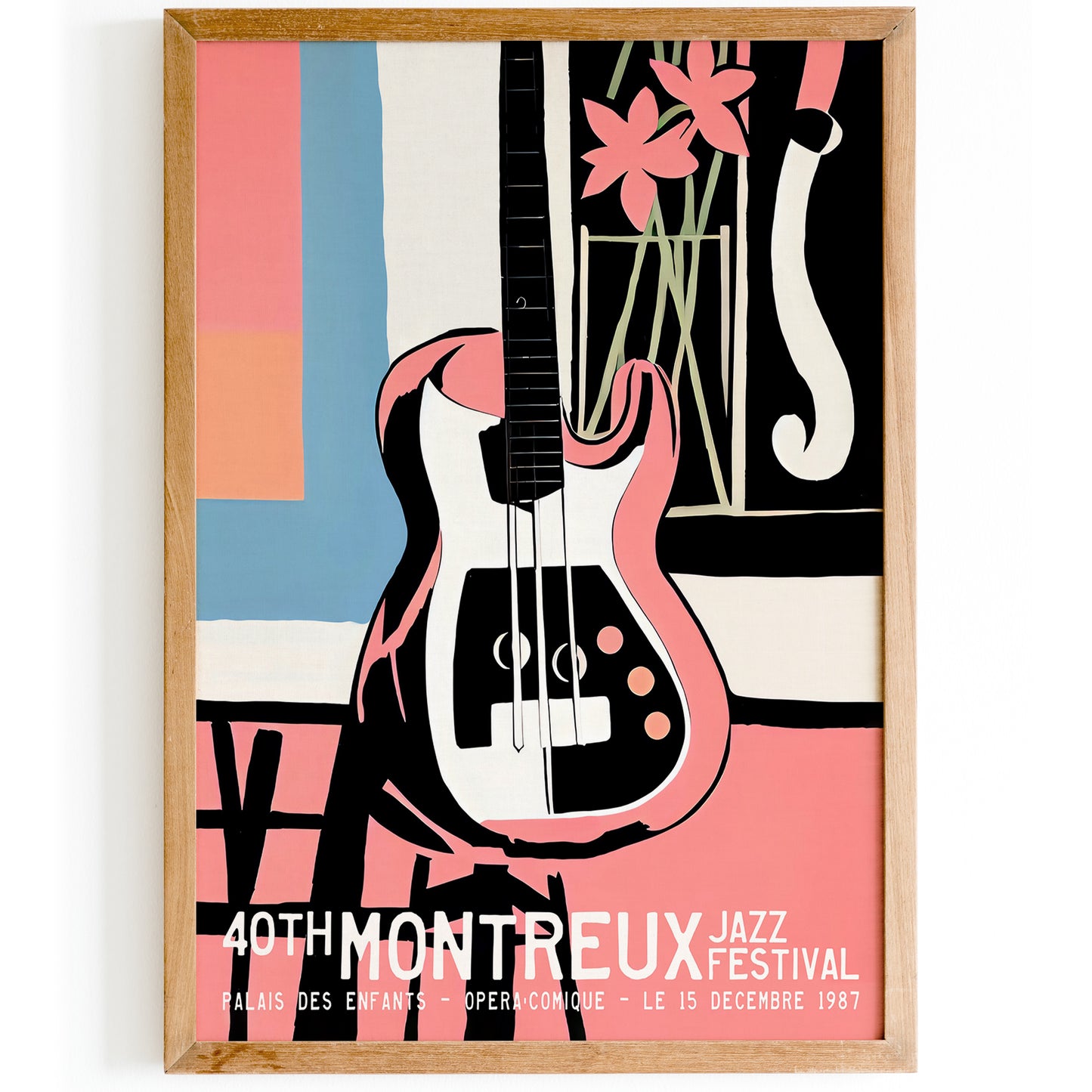 1987 Montreux Jazz Festival Retro Poster