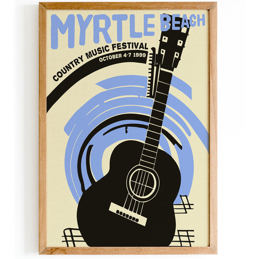 Myrtle Beach Country Music Poster