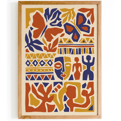 Bohemian Abstract Composition Poster