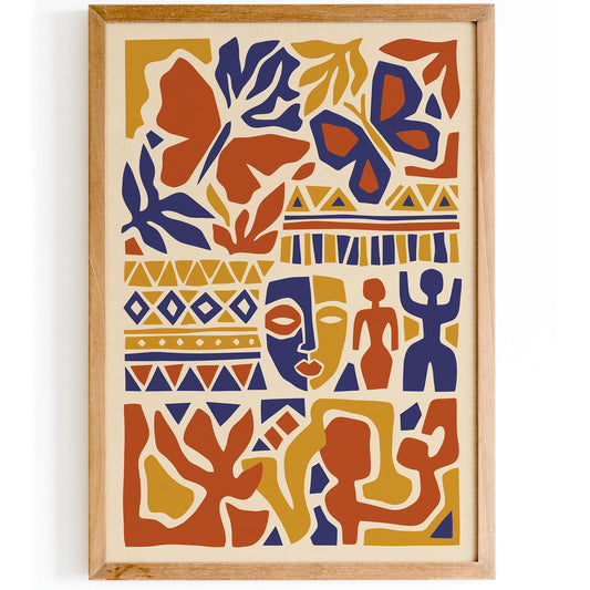 Bohemian Abstract Composition Poster