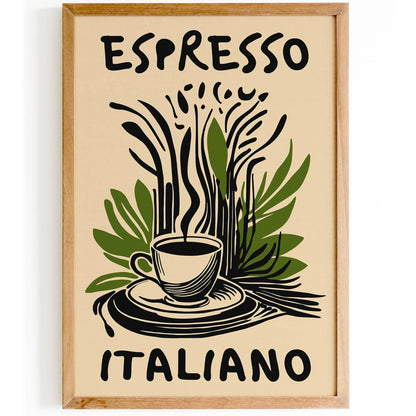Espresso Italiano Kitchen Wall Art Print