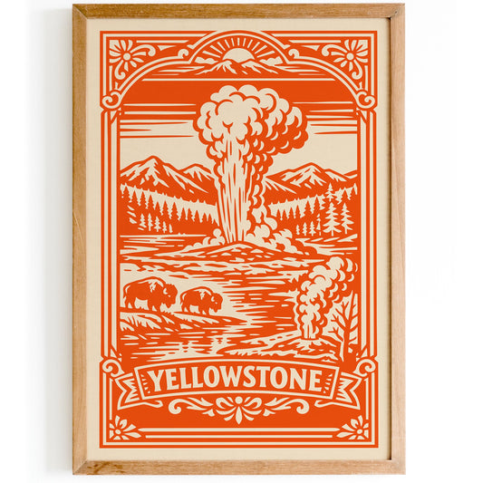 Yellowstone National Park Poster