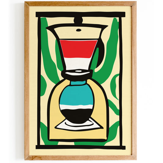 Retro Coffee Maker Poster