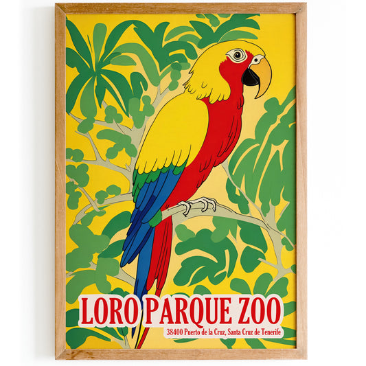 Loro Parque Zoo Parrot Poster