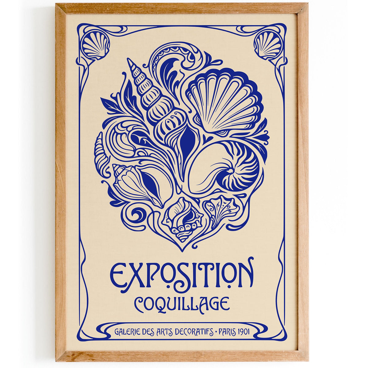Vintage Seashells Exhibition Poster
