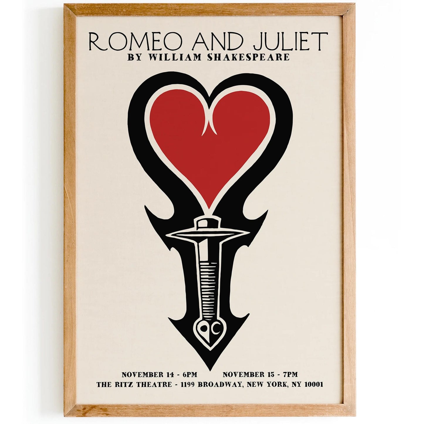 Romeo and Juliet Art Poster