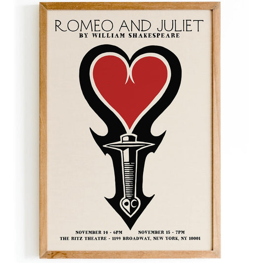Romeo and Juliet Art Poster