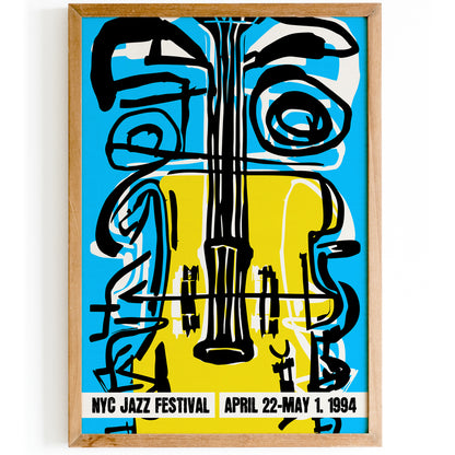 Blue NYC Jazz Festival 1994 Wall Art