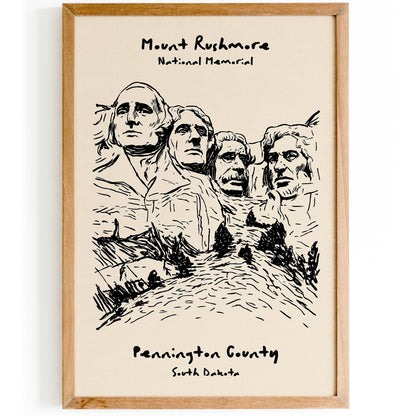 Mount Rushmore National Memorial Poster