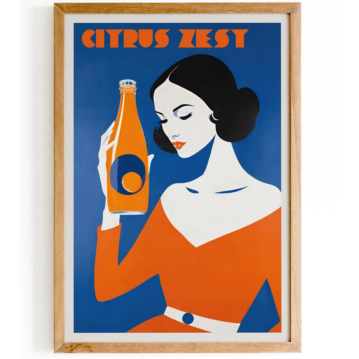 Citrus Zest Vintage Orange Poster – HypeSheriff Europe