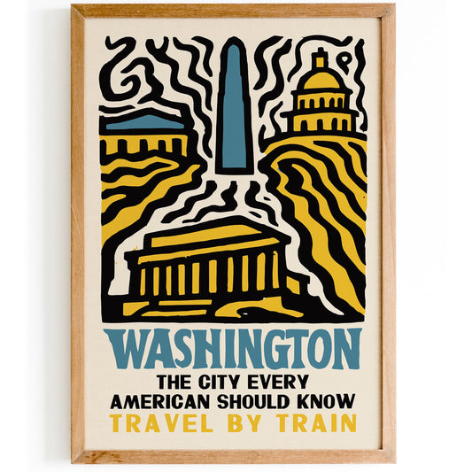 Washington DC Travel Poster