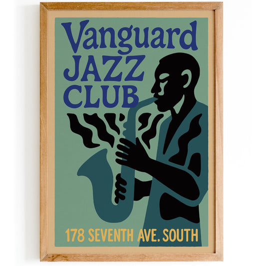 Vintage Jazz Club Wall Art