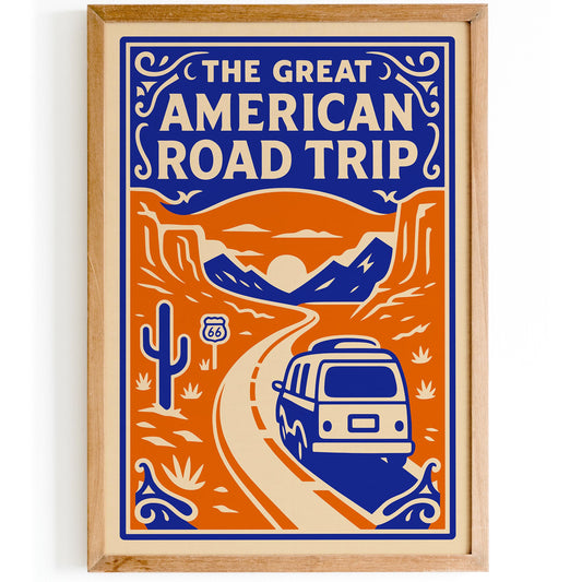 The Great American Road Trip Poster