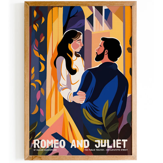 Romeo and Juliet Shakespeare Modern Theater Poster