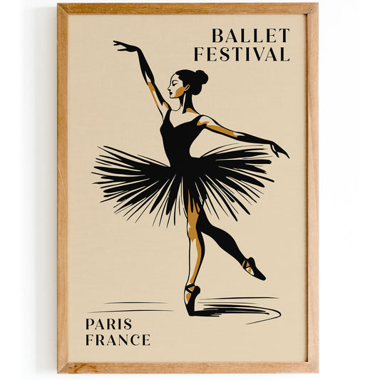 Ballet Festival Paris France Poster