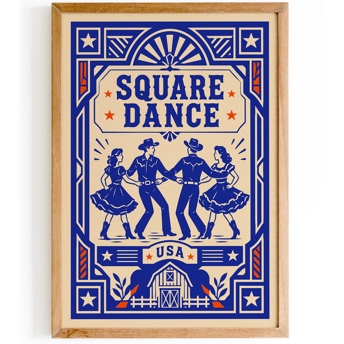 Square Dance USA Art Poster