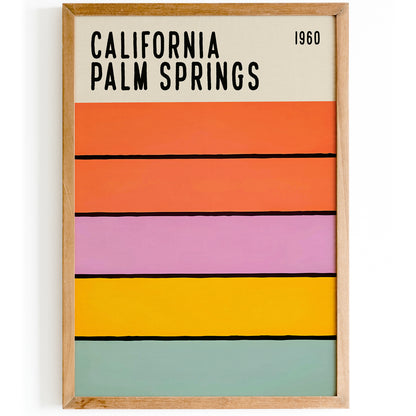 Palm Springs, California Travel Art Print