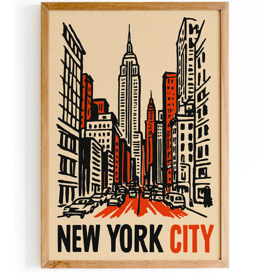 New York City Cityscape Poster