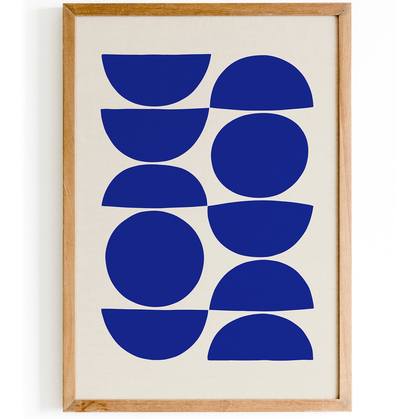 Mid Century Modern Blue Art Print 2025