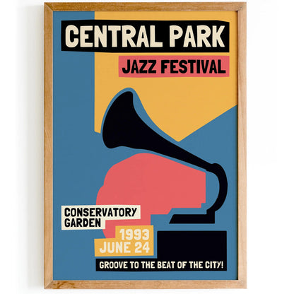 Central Park Jazz Festival Poster