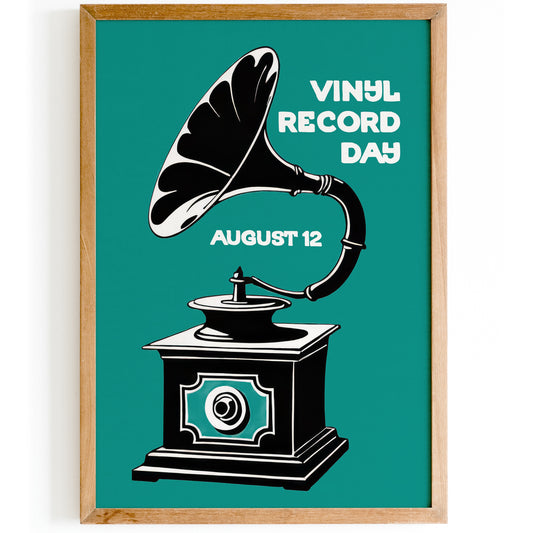 Vinyl Record Day Retro Poster