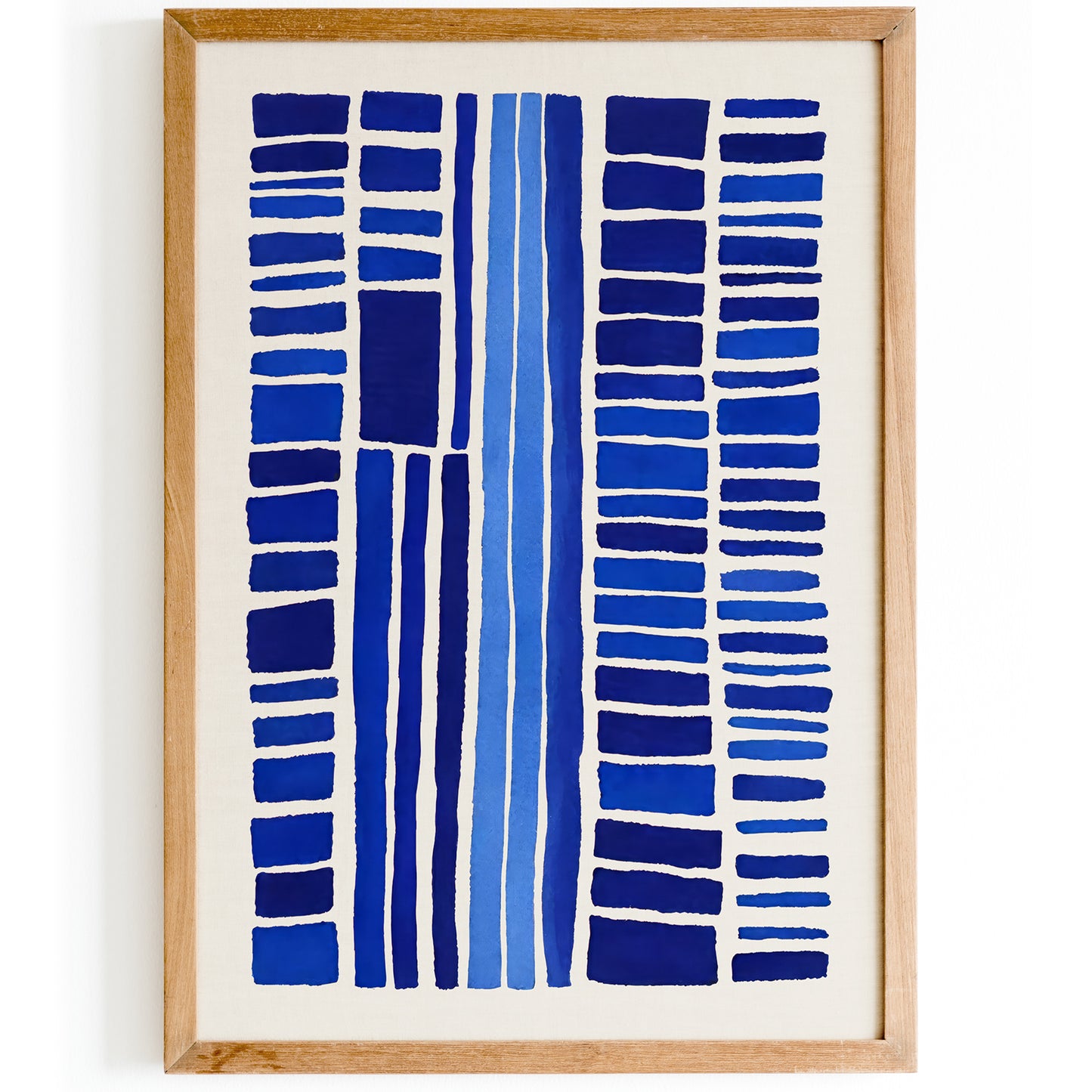 Modern Blue Minimalist Wall Art Print