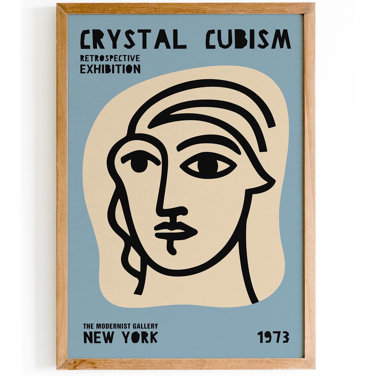 Crystal Cubism Exhibition New York City Poster