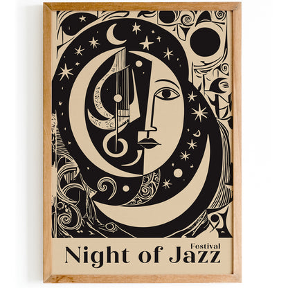 Night of Jazz Music Festival Poster